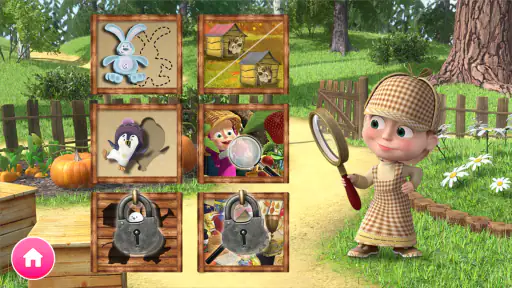 Mascha und der Bär. Lernspiele screenshot
