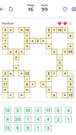 Mathematik-Puzzles - Crossmath screenshot 10