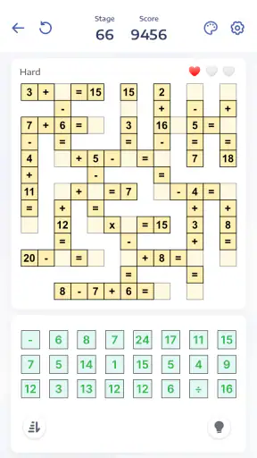 Mathematik-Puzzles - Crossmath screenshot