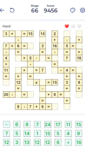 Mathematik-Puzzles - Crossmath screenshot 9