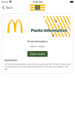 McDonald's COOP screenshot