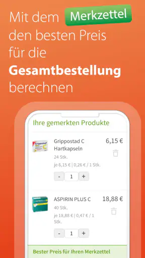 medizinfuchs - Preisvergleich screenshot