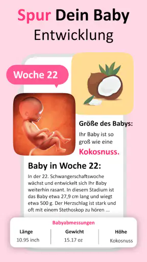 Mein schwangerschafts app screenshot