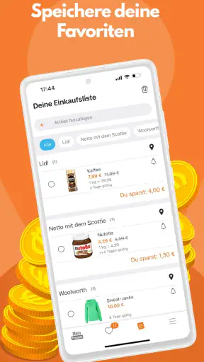 MeinProspekt mit Einkaufsliste screenshot