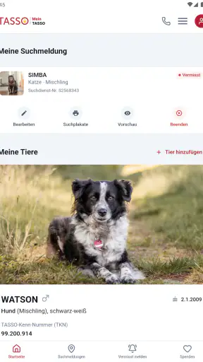 MeinTASSO screenshot 9