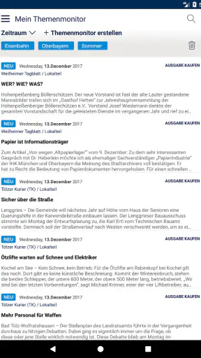 Merkur ePaper screenshot