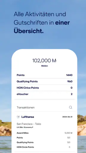Miles & More screenshot