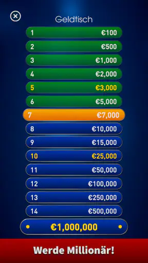 Millionär Trivia 2026 Quiz screenshot