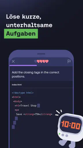 Mimo: Programmieren Lernen screenshot