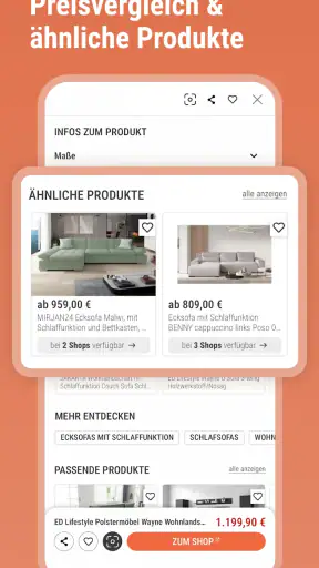 moebel.de: Möbel, Deko, Lampen screenshot