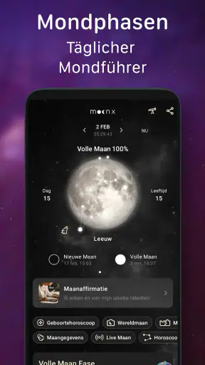 Mondphasenkalender - MoonX screenshot