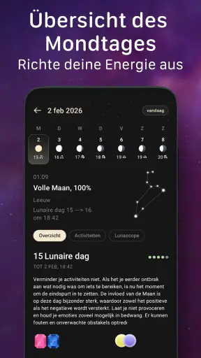 Mondphasenkalender - MoonX screenshot