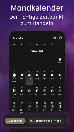 Mondphasenkalender - MoonX screenshot