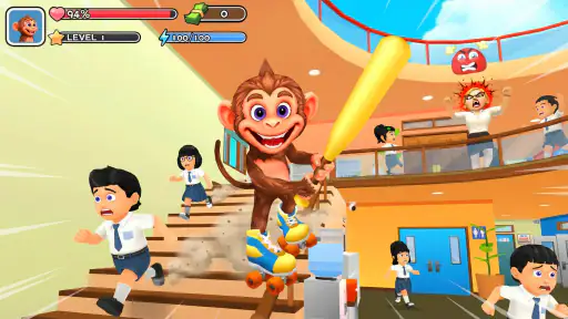Monkey Student: School Prank screenshot 11