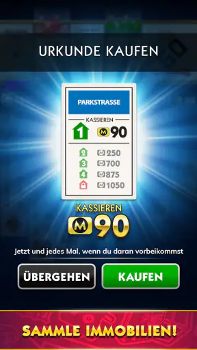 MONOPOLY Solitaire Kartenspiel screenshot