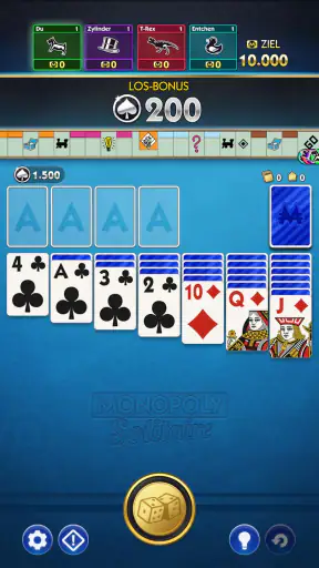 MONOPOLY Solitaire Kartenspiel screenshot