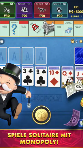 MONOPOLY Solitaire Kartenspiel screenshot