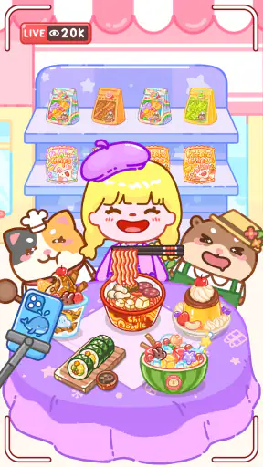 Mukbang ASMR Livestream Party screenshot 12
