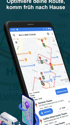 Multi-Stop-Routenplaner screenshot