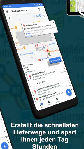 Multi-Stop-Routenplaner screenshot