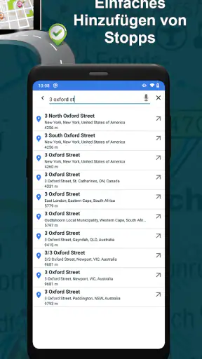 Multi-Stop-Routenplaner screenshot