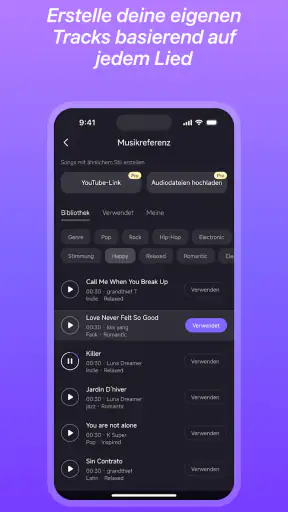Mureka: KI‑Musiktool generiert screenshot