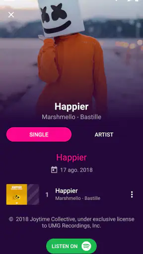 Musikerkennung screenshot