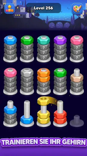Muttern Sortieren: Farbspiel screenshot 10