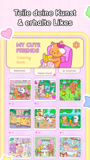 My Cute Friends: Malbuch screenshot 12