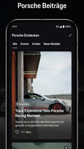 My Porsche screenshot
