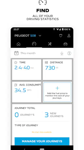 MYPEUGEOT APP screenshot