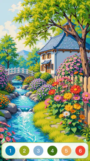 Nature Calm Paint by Numbers screenshot