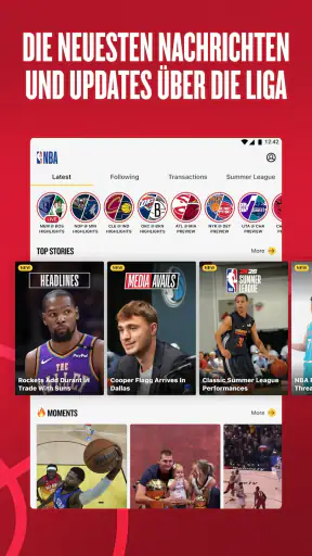 NBA: Live-Spiele & Spielstände screenshot 10