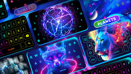 Neon LED Keyboard|LED Tastatur screenshot
