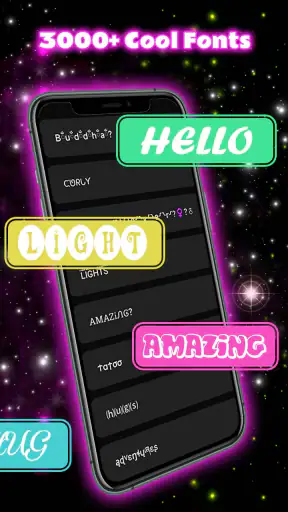 Neon Love Themen screenshot