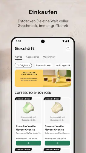 Nespresso Store screenshot