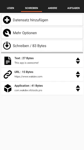 NFC Tools screenshot