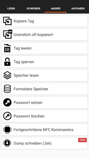 NFC Tools screenshot