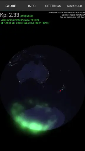 Nordlichtmelder screenshot
