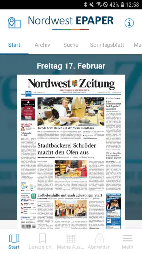 Nordwest EPAPER screenshot