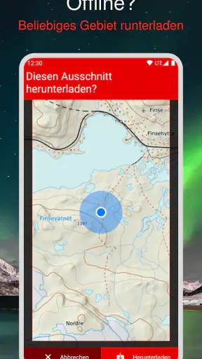 Norwegische Karte screenshot