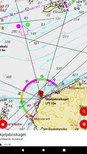 Norwegische Karte screenshot