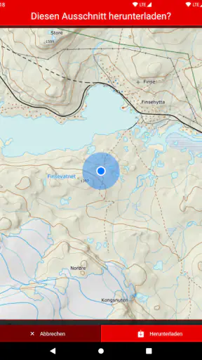 Norwegische Karte screenshot