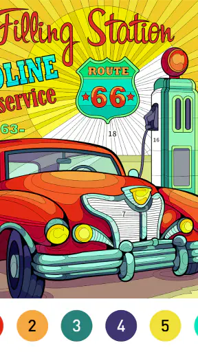 Nostalgia Color by number game screenshot 10