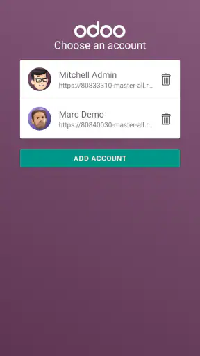 Odoo screenshot