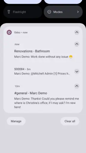 Odoo screenshot