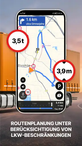 Odysseus GPS Lkw-Navigation screenshot