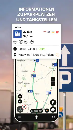 Odysseus GPS Lkw-Navigation screenshot
