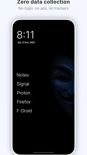 Olauncher. Minimal AF Launcher screenshot
