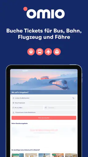 Omio: Bahn, Bus, Flüge, Fähre screenshot